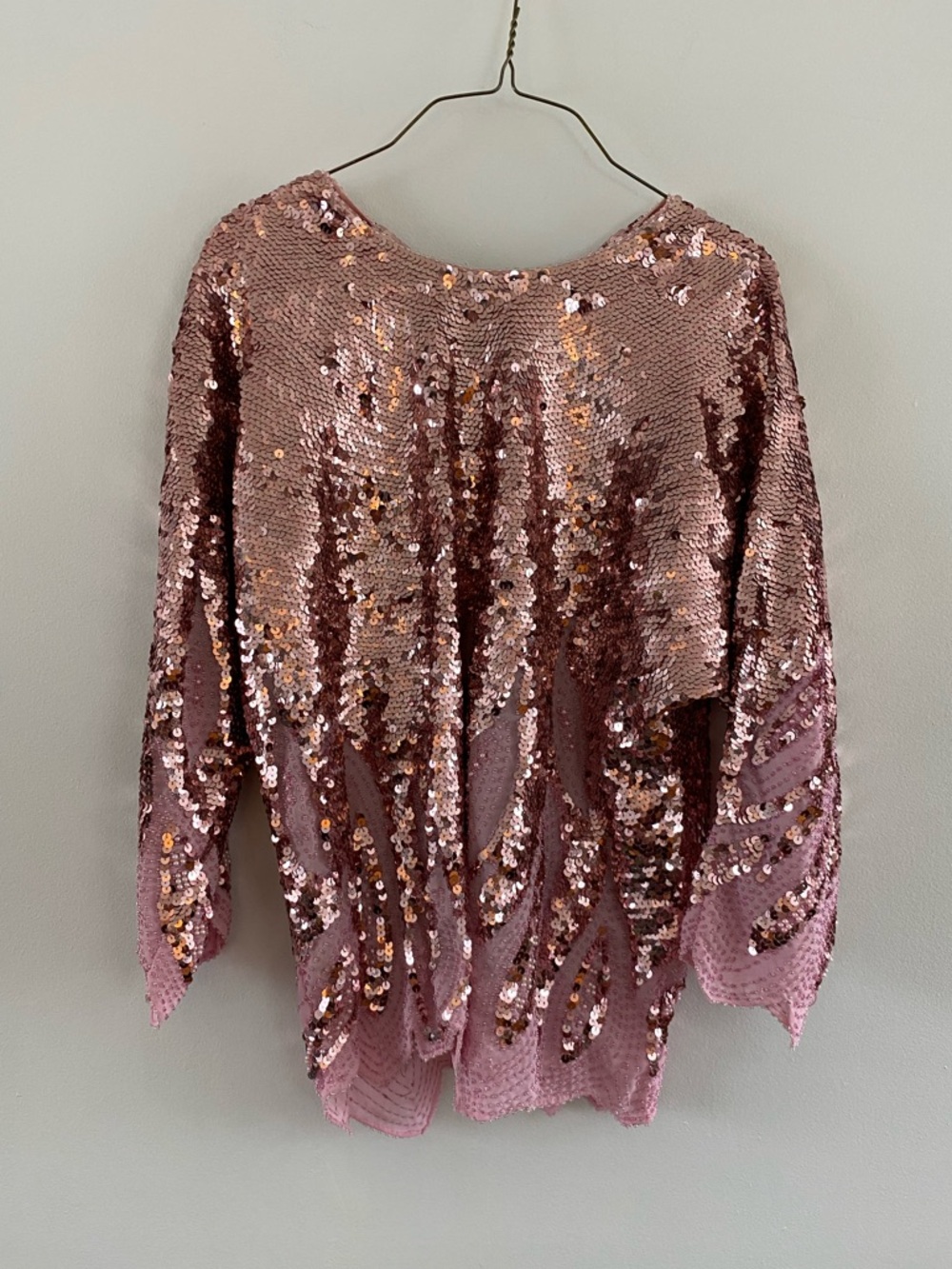 Rose Gold Sequin Top